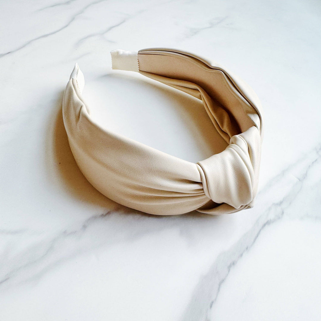 Layla Leather Knotted Headband