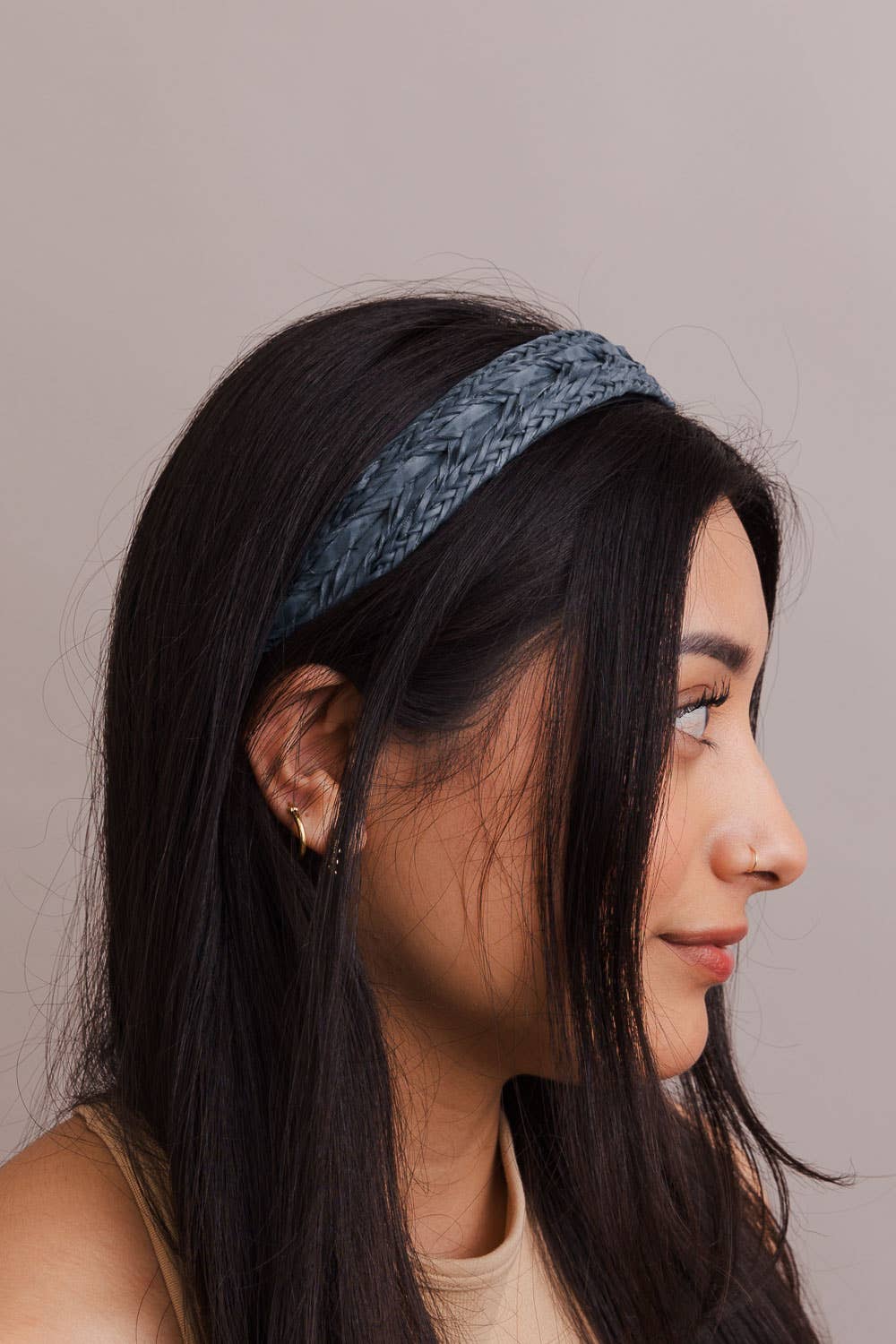 Vegan Leather Patterned Headband