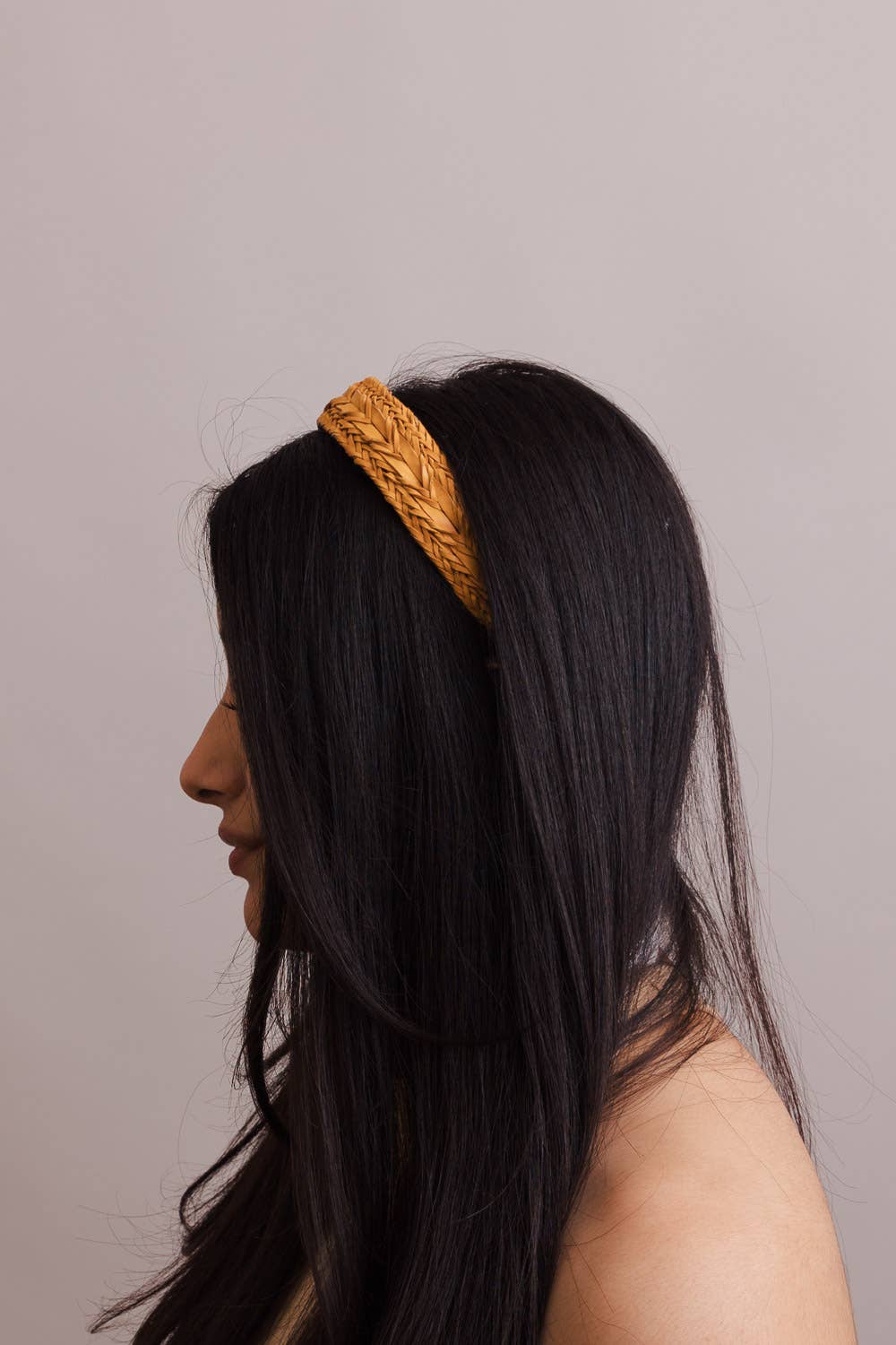 Vegan Leather Patterned Headband