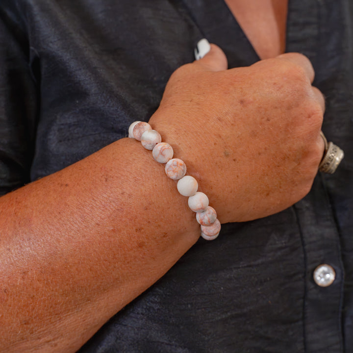 Oregano Stretch Natural Stone Bead Bracelet