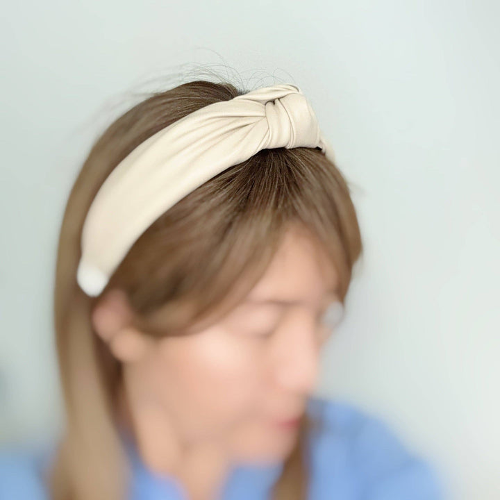 Layla Leather Knotted Headband