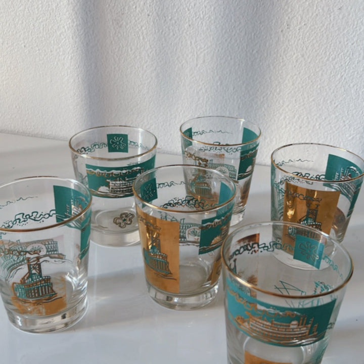 Vintage Cocktail Glasses (Set of 6)