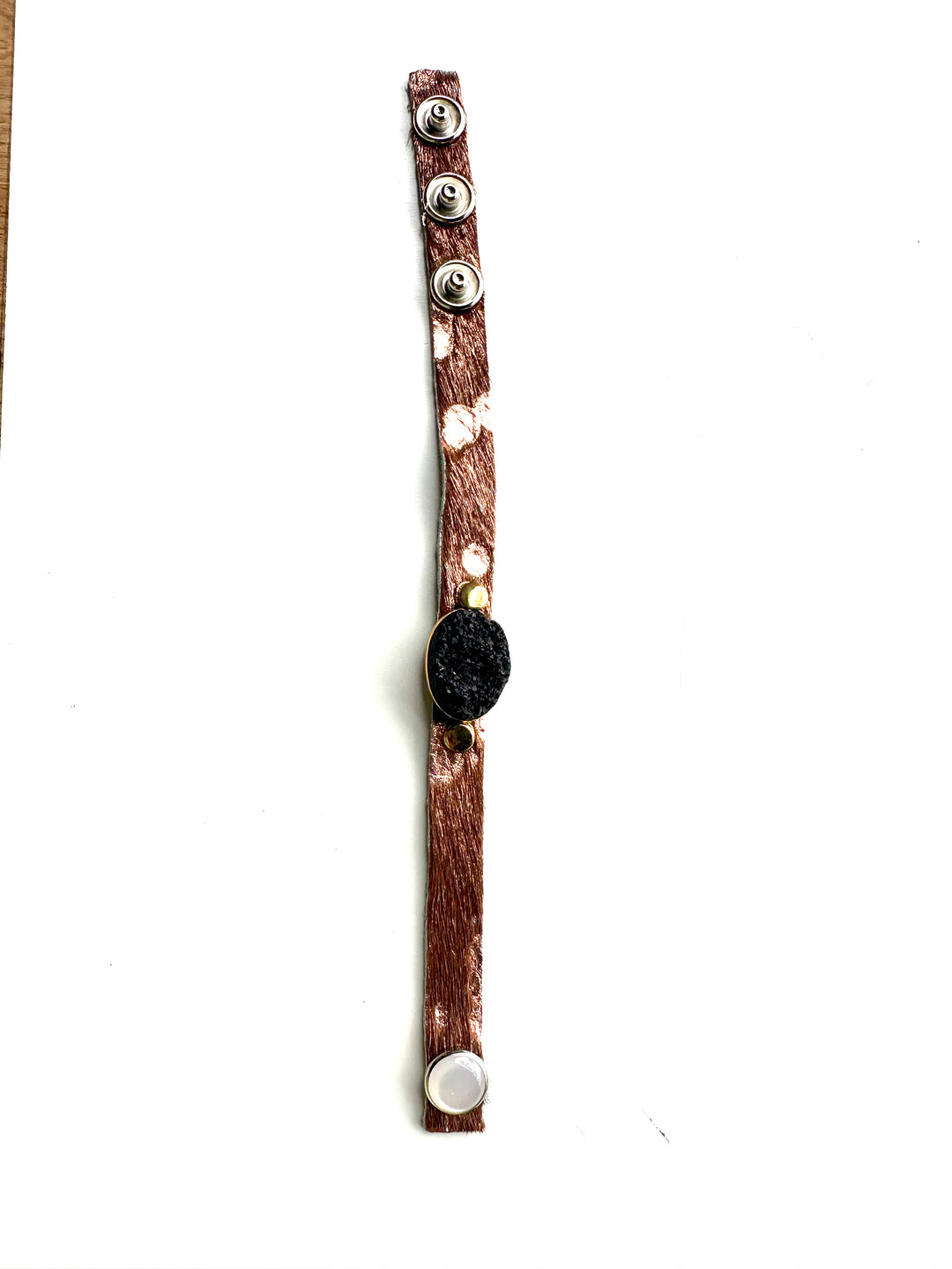 Stone Cowhide Bracelets